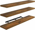 AMADA HOMEFURNISHING 47.2" L Floating Shelves, Wall Shelves Set of 3 by AMADAHOMEFURNISHING