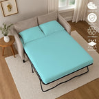 Sleeper Sofa Bed Sheet, 100% Cotton 400 Thread Count, 4 Piece Set, Deep Pocket - Image 5