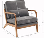 Karl home Accent Chair Mid-Century Modern Chair - Image 2