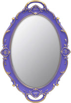 YCHMIR Vintage Small Mirror 14.5 x 10 Inch Oval Purple Wall Mirror by YCHMIR