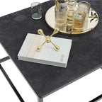 Wisfor Nesting Tables Set of 2, Nesting Black Coffee Table Set - Image 5