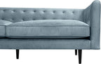 Armen Living Annabelle 80" Modern Bluestone Velvet Sofa - Image 6