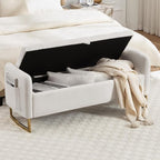 48" End of Bed Bench, Modern Storage Benches - Image 8
