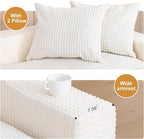 61" Convertible Sofa Bed Loveseat, Memory Foam Boneless Floor Couch - Image 8