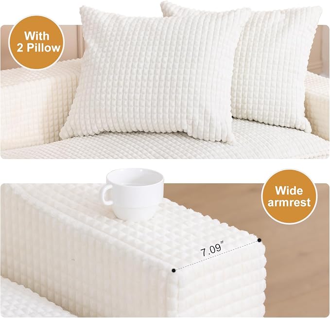 61" Convertible Sofa Bed Loveseat, Memory Foam Boneless Floor Couch - Image 8