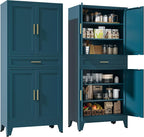 YAUWOH 71''Tall Kitchen Pantry Cabinet by YAUWOHFactoryOutletsColorfulMetalFurniture