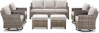 Outdoor Patio Furniture Set-7 Pieces All-Weather Wicker Outdoor Furniture - Image 9