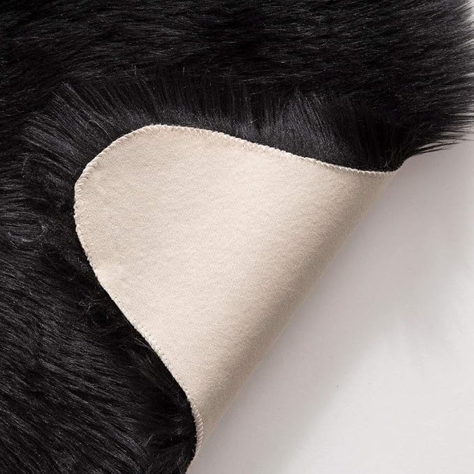 MIULEE Fluffy Area Rug 3x5 ft Faux Fur Sheepskin Rug - Image 5