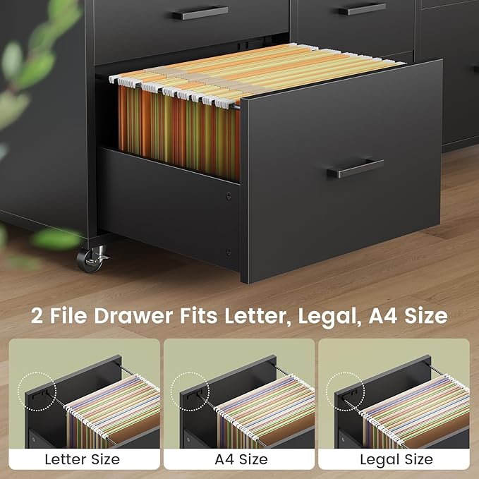 SEDETA 6 Drawer File Cabinet - Image 3