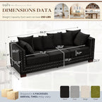 84.5"W Mid Century Modern Couch - Image 2