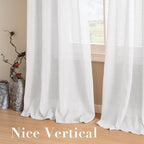 Nickel Grommet Linen Sheer Curtains - Image 7