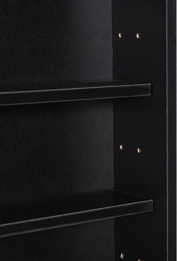 HOMCOM 5-Tier Display Cabinet, Glass Door Cabinet - Image 7