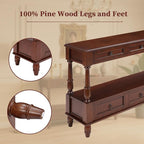 Vintage Solid Wood Console Table - Image 4
