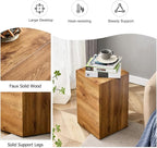 End Table, Side Table Living Room Table, Modern Sofa Couch Table, Faux Marble - Image 6
