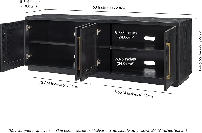 Henn&Hart Tillman Rectangular TV Stand - Image 3