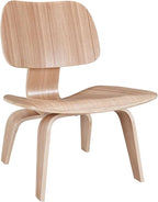 Modway EEI-510-NAT Fathom Mid-Century Modern Molded Plywood Lounge Accent Chair - Image 4