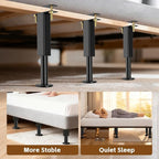 Bed Support Legs, 10.2-16.5 in Heavy Duty Metal Furniture Feet - Image 4