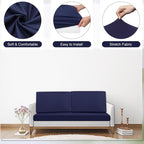Newwiee 8 Pcs Stretch Patio Outdoor Cushion Covers Replacement, Elastic Fit and - Image 5