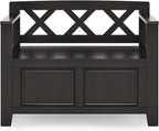 SIMPLIHOME Amherst Entryway Storage Bench - Image 5