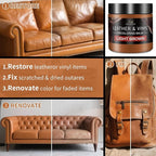 Leather Recoloring Balm with 100ml Mink Oil, Light Brown Leather Repair Kit and - Image 4