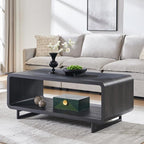 IFGET 48" Modern Coffee Table, 2-Tier Minimalist Center Table by IFGETEnrichYourLivingSpace