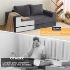 COMAX Futon Sofa Bed, 4-in-1 Convertible Floor Couch - Image 9