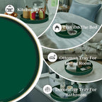MAONAME Dark Green Decorative Tray, Plastic Trays - Image 7