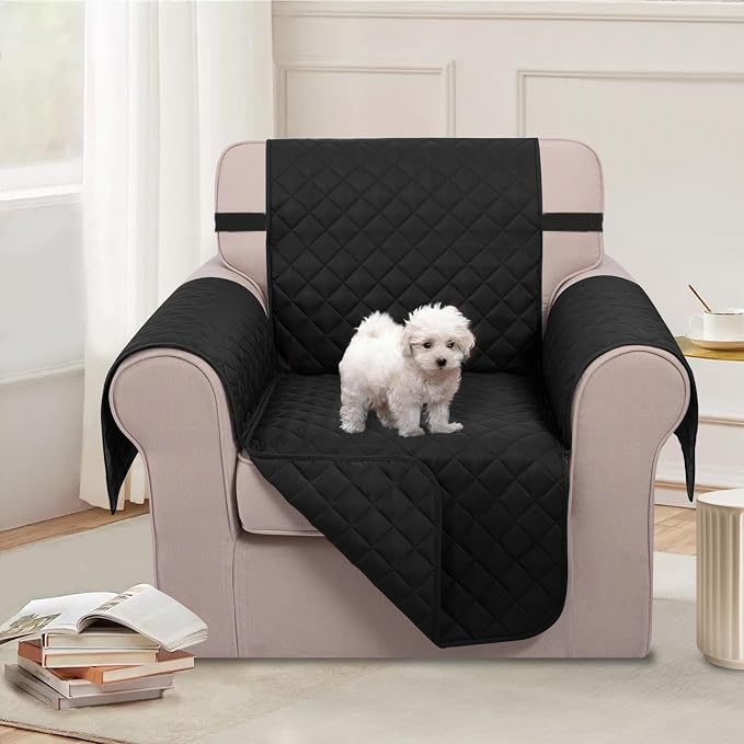 U-NICE HOME Reversible Oversized 28''Chair Covers, Pet Friendly, Elastic Straps - Image 2