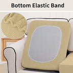 Easy-Going Stretch 2 Pieces Loveseat Couch Cushion Cover - Image 4
