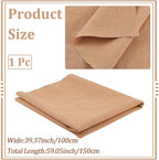59 Inch Khaki Canvas Upholstery Fabric Linen Liner Fiber by The Yard Blend - Image 2
