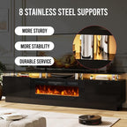 90" TV Stand for Living Room, Large Entertainment Center & Media Console - Image 5