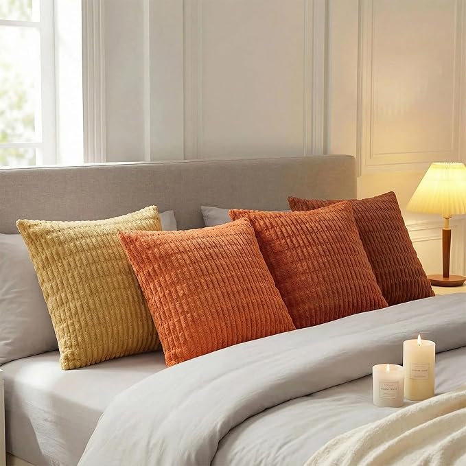Fancy Homi 4 Packs Decorative Throw Pillow Covers - Image 3