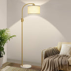 Nintiue Upgraded Modern Arc Dimmable Tall Standing Floor Lamp by Nintiue