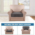 H.VERSAILTEX Velvet Stretch Couch Cushion Cover Plush Cushion Slipcover - Image 3