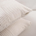 Fancy Homi Set of 2 Cream Boho Long Lumbar Body Decorative Throw Pillow Cover - Image 4