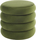 Flouki 19.5" Storage Ottoman Round, Vanity Stools by Flouki