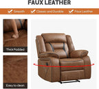 EBELLO Faux Leather Recliner Sofa Furniture Set - Image 5