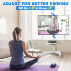 Rolling TV Stand with Shelf for 23-65/32-85 inch TVs up to 88lbs, Portable - Image 3