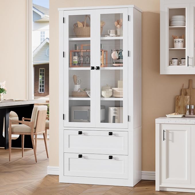 71" Tall Kitchen Pantry Cabinet by Garvee