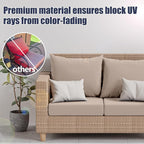 8Pcs Outdoor Cushion Covers, Stretch Patio Furniture Couch Chair Slipcovers | - Image 4