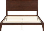 Merax Queen Size Bamboo Platform Bed, Mid-Century Modern Bed Frame - Image 6