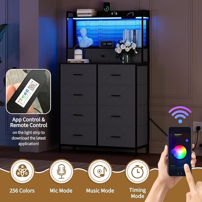 Jojoka Smart Dresser for Bedroom - Image 4