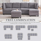 113" Modular Sectional Sofa Couch - Image 9