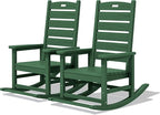 SERWALL Outdoor Rocking Chair Set of 2, Oversized Rocking Chair by SERWALL