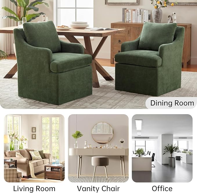 VKNOW Upholstered Dining Chairs Set of 4, Modern Kitchen Chairs Dinner Chairs - Image 6