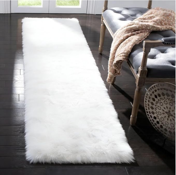 2x4 Non-Slip Shaggy Runner Rug, Ultra Soft Fluffy Plush Modern Indoor Area Rug - Image 3