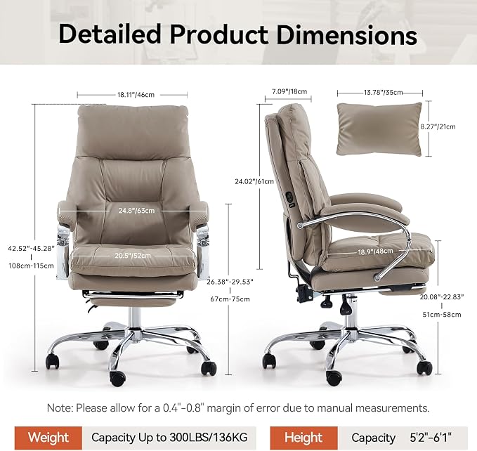 LEAGOO Heated and Massage Office Chairs - Image 2
