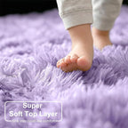 Amdrebio Light Purple Lavender Small Round Rug 3Ft - Image 5