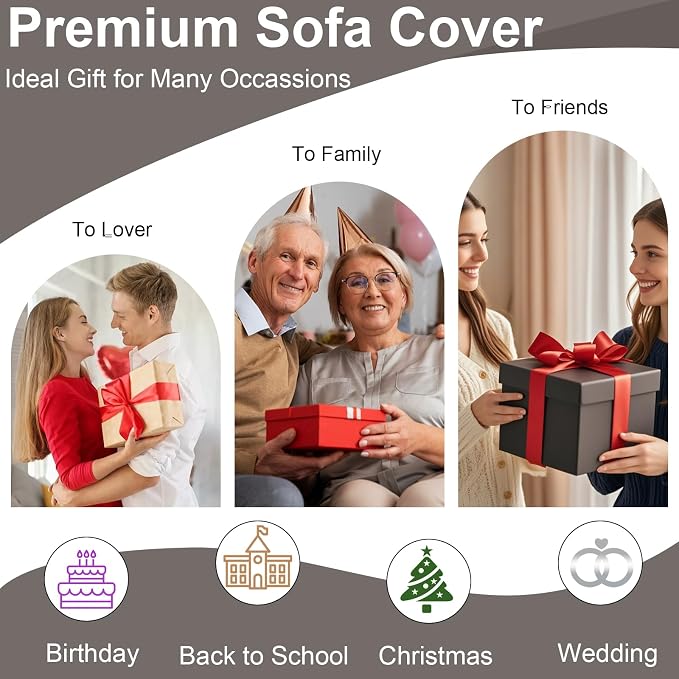 VClife Sofa Cover, Bohemian Style Large Couch Covers - Image 6