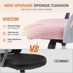 Sweetcrispy Home Office Computer Desk Chair, Ergonomic Mid-Back Mesh Rolling - Image 4
